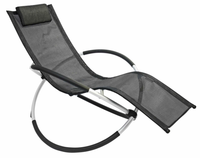 Leco Rocking Chair Promo Zwart Staal