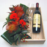 Luxe Geschenk 'orange & Red Wine'