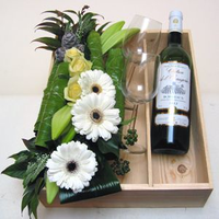 Luxe Geschenk 'white & White Wine'