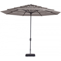 Madison Parasol Syros Open Air Rond 350 Cm Taupe