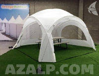 Orange Outdoor Iglo Dome Tent 4x4m Wit