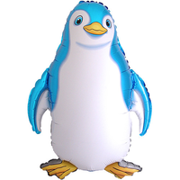 Pinguïn Blauw Heliumballon