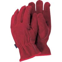 Premium Leather Werkhandschoenen Rood   Maat L