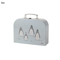 Rigtig 4 Dlg Kinderbestekset Met Blauwe Koffer Penguin