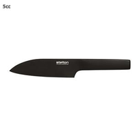 Rigtig Santokumes Black Chefs Knife 27 Cm