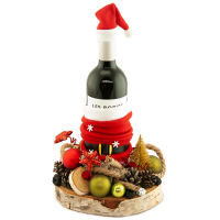 Rode Of Witte Wijn Met Kerst Decoratie