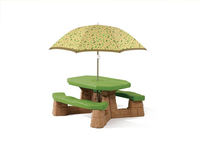 Step2 | Naturally Playfull Picnic Table W/umbrella (leaf)