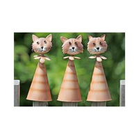 Tuinpaaldecoratie Katten