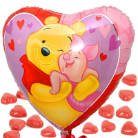 Valentijn Ballon Pooh 45cm