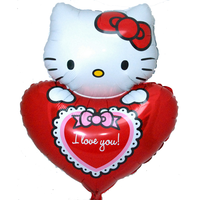 Valentijn Heliumballon Hello Kitty 60cm