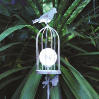 Vogelkooi Met Solar Lichtbol