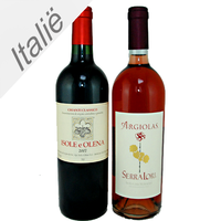 Wijn Duo Chianti Classico (rood) En Argiolas Serra Lori (rosã©)