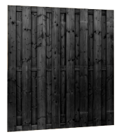 Jumboscherm 15 Planks | 180 X 180 Cm Zwart Gespoten