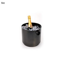 Xl Boom Champagnekoeler Rondo Zwart Rvs Ø 27,5 Cm