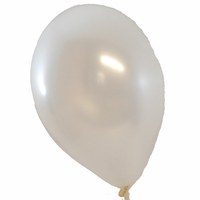 Zakje Extra Ballonnen Om Met Lucht Te Vullen 30 Of 50 Wit Metallic Ballonnen