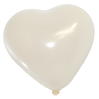 Zakje Extra Ballonnen Om Met Lucht Te Vullen 30 Of 50 Witte Hartballonnen