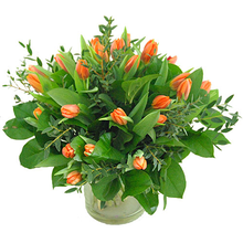 Boeket Oranje Tulpen (niet Leverbaar Ivm Seizoen)